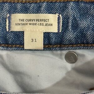 Madewell: The Curvy Perfect Vintage Wide-Leg Jean - Blue